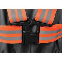 喜多 LEDストレッチ安全ベルト(4.8cm幅) No6100 オレンジ フリー NO6100-ORA-F 1着 585-1660（直送品）