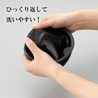 伸晃 ベルカ シンク 排水口カバー ごみ受け 浅型 ソフトタイプ ブラック SP-216BK 1個