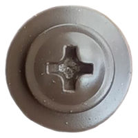 山喜産業 クイックビス 薄板用 ステンレス 1PW つや消し新茶 4×16mm 薄鋼板締付用 1箱（500本入）（直送品）