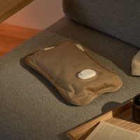 ライフオンプロダクツ カバーなしで使える 蓄熱式湯たんぽ モカ LCAWA007-MO 1台