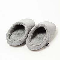 【LAKOLE/ラコレ】 キルトルームシューズ グレー L（27～30.5cm）