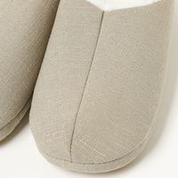 【LAKOLE/ラコレ】 ツイードスリッパ ベージュ（～27.5cm）