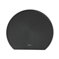 マット半月トレー ブラック 1セット（1枚×5） LAKOLE/ラコレ