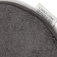 チェアパッド（ラウンド） チャコール 1セット（1個×2） LAKOLE/ラコレ