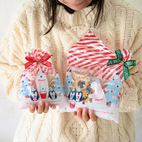 ヘッズ クリスマススノーベアOPPギフトバッグー3 XMK-OP3 1袋(50枚)