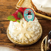 ヘッズ クリスマスミントブルーケーキピックー1 XMB-PC1 1袋(100枚)