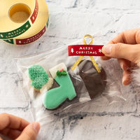 【クリスマス】ヘッズ シンプルメリークリスマスロールシールー1XR-1RS1袋（500枚）