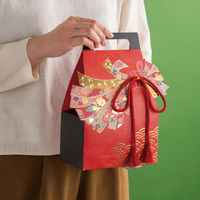 【お正月】ヘッズ和風ハンドルギフトボックスー3/束ね熨斗WA-GB31袋（10枚）