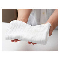 白雪ふきん 高級蚊帳生地使用 手造り 八枚重ね かや織りふきん 台拭き 食器拭き 無地 白 1セット（1枚×10）