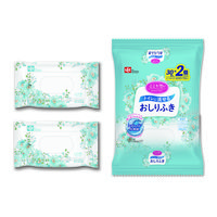 【大人用/流せる】レック こころ想い トイレに流せるおしりふき 大人用おしりふき　おしり拭き　お尻拭き清拭タオル　5個（30枚入×10パック） 限定