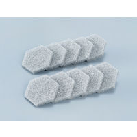 キッチンクリーナー シンクみがき 六角型 水だけでスッキリ アルミ粒子入り ライトグレー 1セット（1個（10枚入×5）カワタキコーポレーション