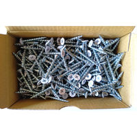 山喜産業　コーススレッド　カラー白　全ネジ　Ｗ３２Ｃ　頭部塗装　鉄ユニクロメッキ　1箱（1000本入）（直送品）