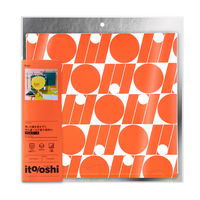 プラス イトオシ うちわケース PP製 片面不透明 ポケット付 オレンジ 91476 1セット(1枚×5)