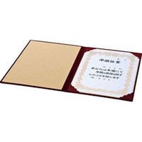 ナカバヤシ 証書ファイル/スエード/B5/エンジ FSS-B5-R 1セット(1冊×10)