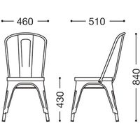 【軒先渡し】桜屋工業 CHERRY RESTAREA チェア パンガス 3型 ブラック×クリア 1台（直送品）