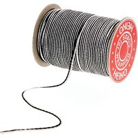 HEIKO 贈答用紐　シルケット　黒白　１５０ｍボビン巻　1巻 001510103 1巻×５巻（直送品）