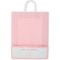 【ケース販売】HEIKO 紙袋 25チャームバッグ 2才 スクエア ピンク 003230301  1ケース(50枚入×4袋)（直送品）