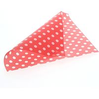 シモジマ WAXペーパー 21.8ー25 ドット赤 004527008 1セット(1個(100枚)×50)