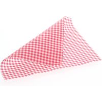 シモジマ WAXペーパー 21.8ー25 ギンガム赤 004527009 1セット(1個(100枚)×50)