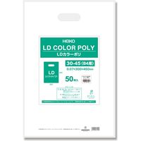 シモジマ LDカラーポリ30ー45(B4用) ホワイト表記入 006640051 1セット(50枚×10袋 合計500枚)（直送品）