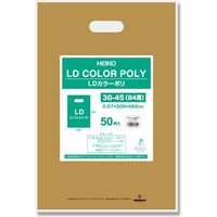 HEIKO ＬＤカラーポリ３０ー４５（Ｂ４用）　ゴールド表記入　50枚／袋 006640055 50枚／袋×10袋（直送品）