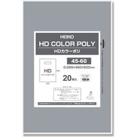 シモジマ HDカラーポリ 45ー60 シルバー 表記入 006640152 1セット(1袋(20枚)×10)