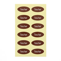 HEIKO タックラベルＮｏ．７８６　Ｔｅｓｔｅｒ　茶　1束 007062283 1束×10束（直送品）