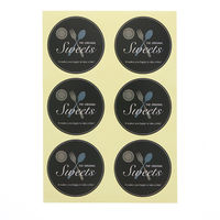 【ケース販売】HEIKO ギフトシール Sweets サークルネイビー 007062307 1ケース(78片×10束 計780片)（直送品）