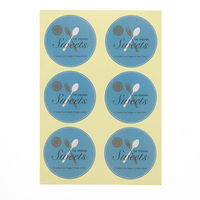 HEIKO ギフトシール　Ｓｗｅｅｔｓ　サークルブルー　1束 007062308 1束×10束（直送品）