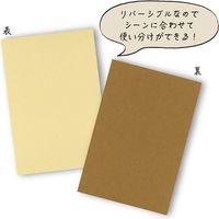 ササガワ １６ー３１５２　カード　はがき大　ベージュ１００　100枚／冊 007401746 100枚／冊×3冊（直送品）