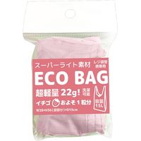 エスパック 超軽量ポリエステルエコバッグ SPL-2 ピンク 008713202 1セット(1枚×6枚)（直送品）