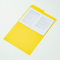 コクヨ 1/2カットフォルダー カラー A4 A4-2F-1Y 1セット(30冊)