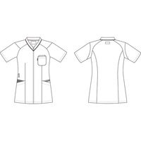 明石スクールユニフォームカンパニー ユニセックスVネックスクラブ UQM1529-5-S 1枚　スクラブ（直送品）