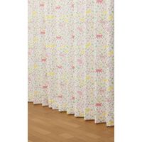 ユニベール サンポダニャン 遮光+レースカーテンセット 2000×1350mm ピンク 4548654705934 1セット(4枚入)（直送品）