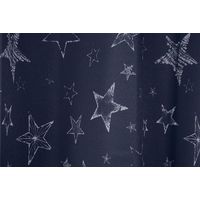 ユニベール スター 遮光+レースカーテンセット 2000×1780mm ネイビー 4548654771618 1セット(4枚入)（直送品）