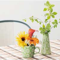 ヘッズ ハンドメイドプリントフラワーベース-5 HNP-FB5 1セット（6個：2個×3パック）（直送品）