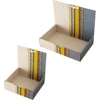 ヘッズ ヴィンテージファブリックボックス/オリビア-M VFO-GM 1セット(30枚:10枚×3パック)（直送品）