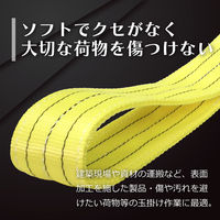 フリーク ベルトスリングE型 使用荷重2400kg 幅75mm 長さ8m 561470 1本