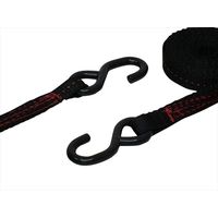 フリーク ラッシングベルト黒 S字フック1.5ton 幅25mm×長さ0.5+3.5m 561566 1本（直送品）