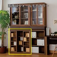 小島工芸 NOF(ニューオファー)シリーズ 書庫 スライドオープンタイプ 幅902×奥行410×高さ952mm NOF-90 ウォールモカ 1台（直送品）