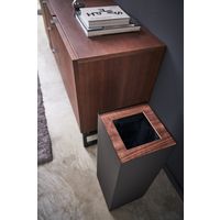 山崎実業 トラッシュカン リン 角型ロング ブラウン 774530 1個