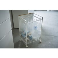 山崎実業 目隠し分別ダストワゴン トスカ 2分別 ホワイト 774779 1個