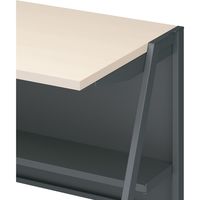 【組立設置込】コクヨ INVENT-SH 平机 棚付 引出付 幅1000×奥行600×天板高さ900ｍｍ ハイタイプ Wナチュラル×ブラック 1台（直送品）