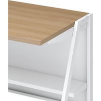 【組立設置込】コクヨ INVENT-SH 平机 棚付 引出付 幅1200×奥行600×天板高さ900ｍｍ ハイタイプ ラスティックM×ホワイト 1台（直送品）