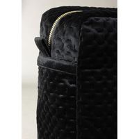 スパイス enrich ベロアラージスクエアポーチ ストラップ付き ステッチ ブラック SCLK2933BK 1個（直送品）