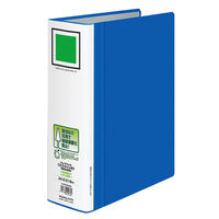 コクヨ　チューブファイル　エコツインR（間伐材使用）　A4タテ　とじ厚80mm　青　両開きパイプ式ファイル　フ-RTK680NB　1セット（5冊）