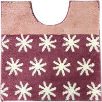 FUJIEI　マシュマロ便座クッションジャガード＋トイレマット　ステラPK（直送品）