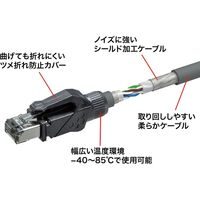 サンワサプライ カテゴリ6A STP LANケーブル KB-T6ASTP-10GY 1個
