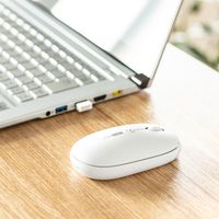 ワイヤレスマウス　無線　静音　3ボタン　中型サイズ　光学式　MA-WR187W　サンワサプライ　1個（直送品）