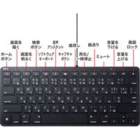 有線キーボード　パンタグラフ　Lightning接続　コンパクト　ブラック　SKB-IP3BK　サンワサプライ　1個（直送品）